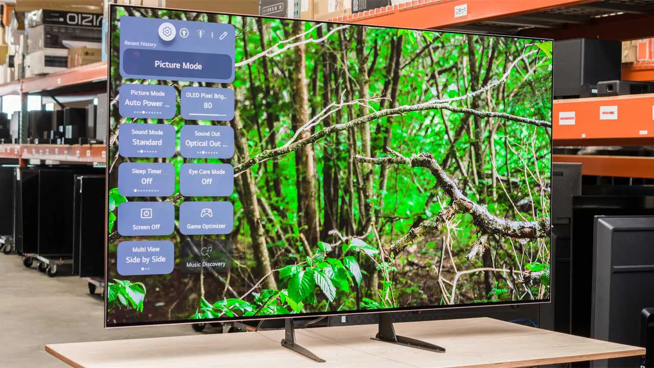 کیفیت تصویر تلویزیون ال جی 55g3