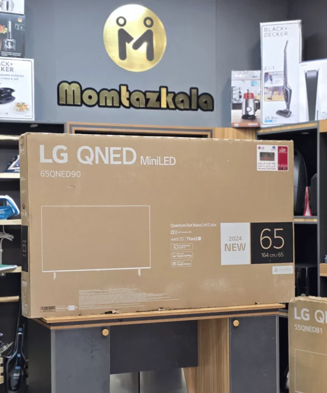 کارتن تلویزیون ال جی QNED90 و QNED90T